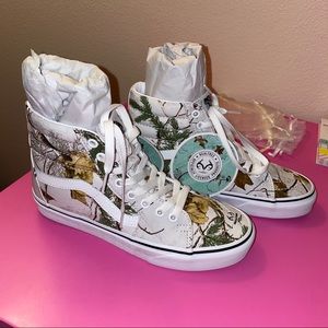 🌲BNWT vans x realtree SK8-HI Xtra snow camo🪵